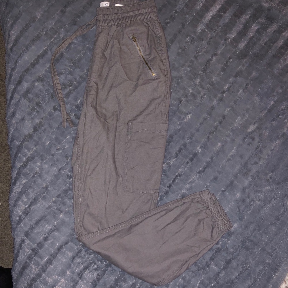Hollister grey cargo pants